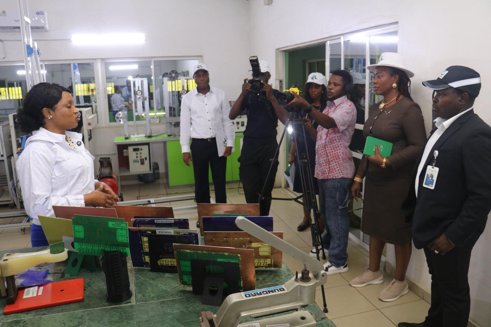 During the Women President factory visit