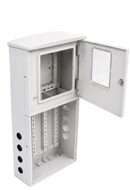 Open fiber-based meter box