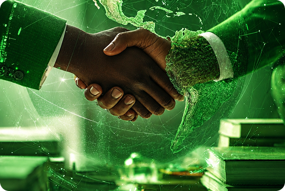 Team joining hands