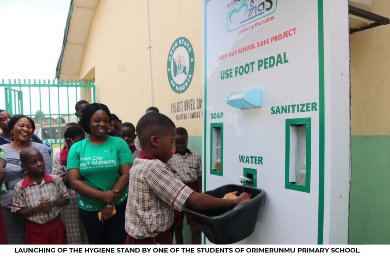 Covid 19: momas shares hygiene stands to host community school