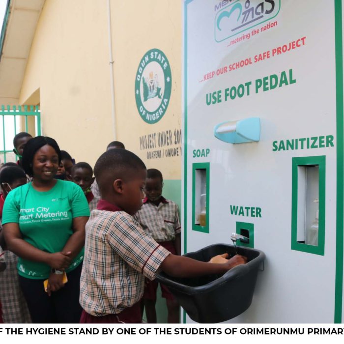 Covid 19: momas shares hygiene stands to host community school